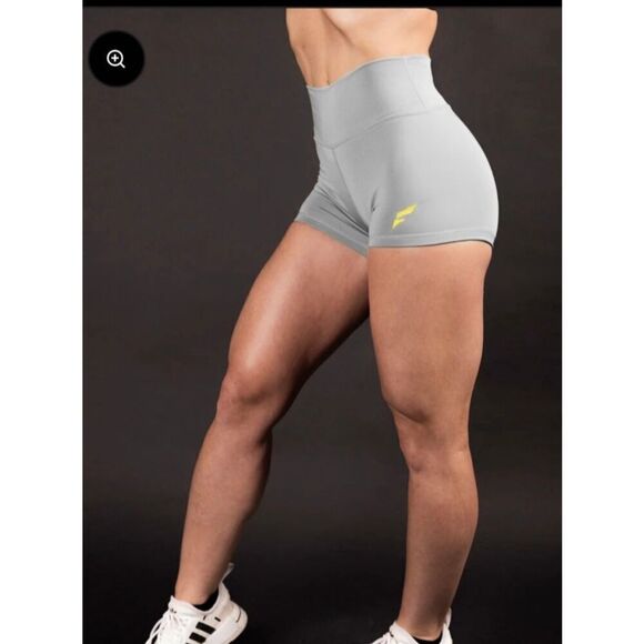 NWT Flag Nor Fail Vivid shorts gray yellow size small - Picture 1 of 8